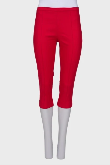Red breeches with tag