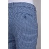 Blue checked trousers