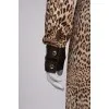 Silk leopard wrap dress