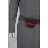 Dress on a belt with genuine leather