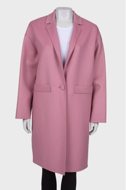 Wool pink coat