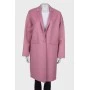 Wool pink coat