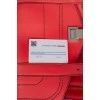 Red satchel bag