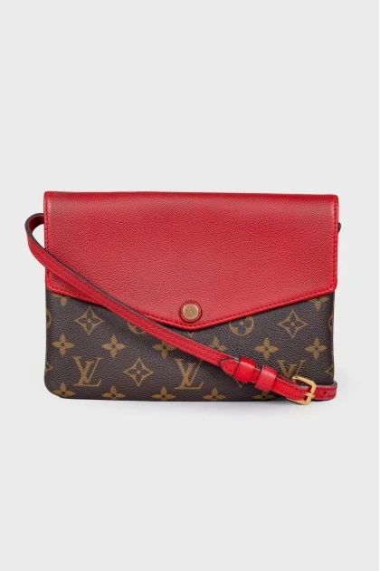 Aurore Monogram Canvas and Leather Twinset bag