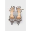 Transparent sandals with rhinestones