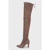 Genna suede over the knee boots