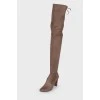 Genna suede over the knee boots