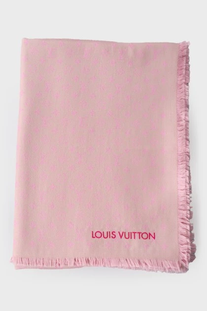 Pink scarf in print