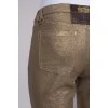 Patterned golden trousers