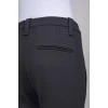 Gray wool trousers with roll-ups