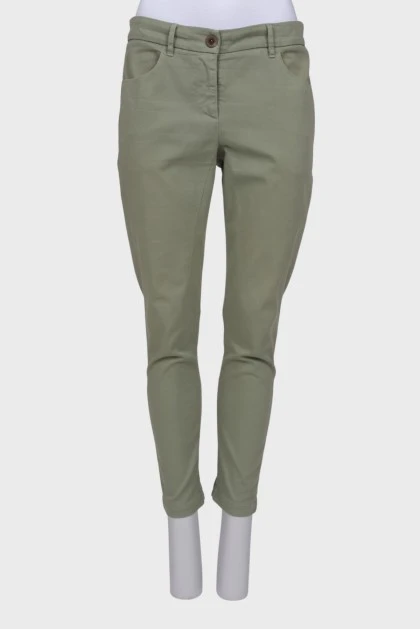 Light Green Straight Pants