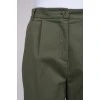 Green regular fit trousers