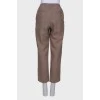 Linen brown trousers