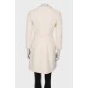 Light beige fitted coat