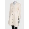 Light beige fitted coat