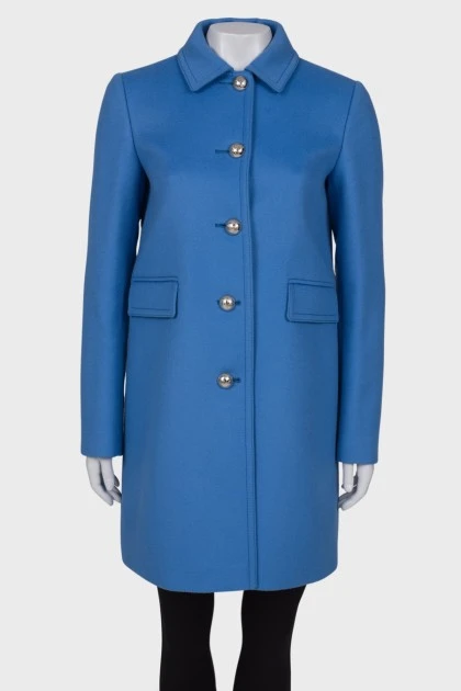Wool blue coat