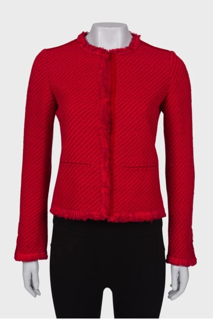 Red jacket with fringe