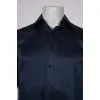 Men's silk blue shirt