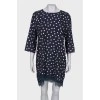 Polka dot dress with lace