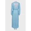 Silk blue dress with tag