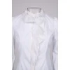 Blouse with ruffles at the collar