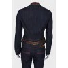 Denim suit: jacket and capris