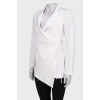 White blazer with ties