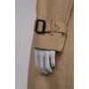 Beige trench coat with belt