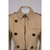 Beige trench coat with belt