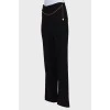 High waist trousers with chain