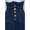 Denim skirt with front buttons