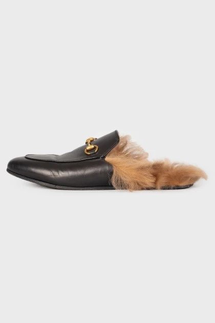 Princetown leather mules