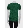 Wool T-shirt with lace