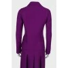 Purple wool suit