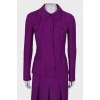 Purple wool suit