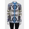 Blouse in abstract print