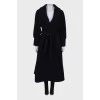 Waistband fitted coat with tag