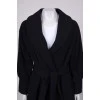 Waistband fitted coat with tag