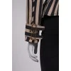 Striped jacket with gold-tone hardware