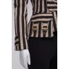 Striped jacket with gold-tone hardware