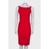 Red viscose dress