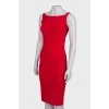 Red viscose dress
