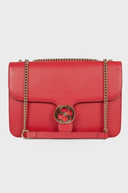 Red leather bag 1973