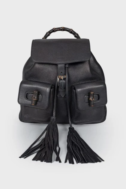 Bamboo leather backpack
