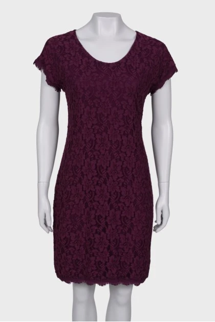 Purple lace dress with tag