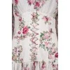 Linen dress in floral print