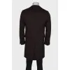 Men's cashmere brown coat