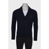 Men's wool cardigan with tag