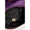 Purple textile bag