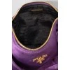 Purple textile bag